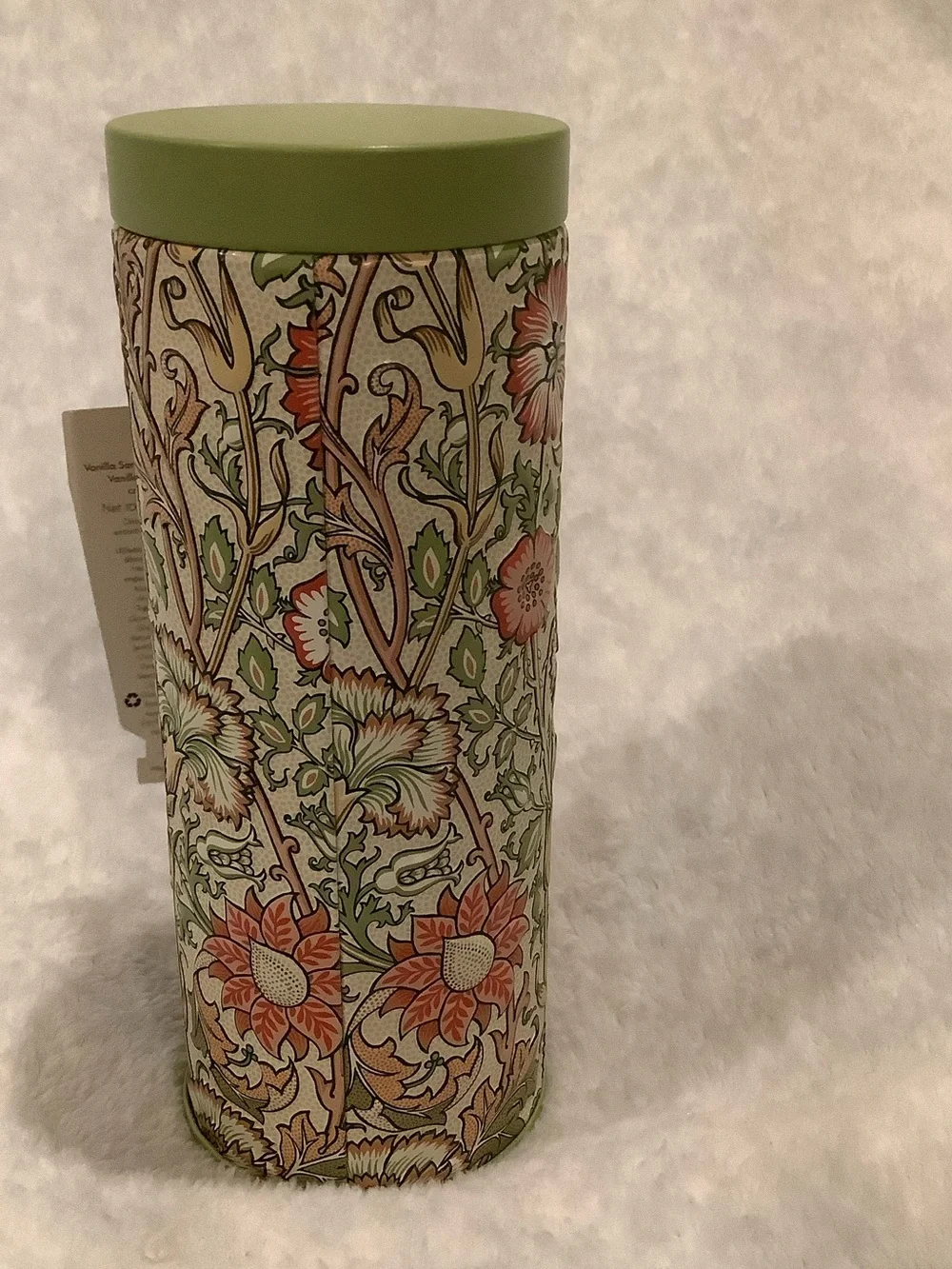 William Morris Co Scented Vanilla Sandalwood Hand Cream in Gift Tin NWT 3.4oz.